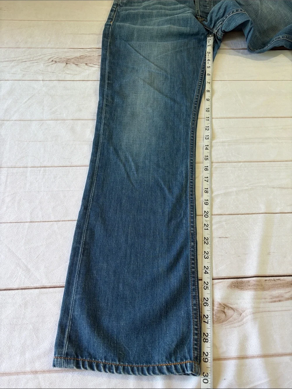 Hudson Men's Beau Flap Micro Bootcut Blue Jeans